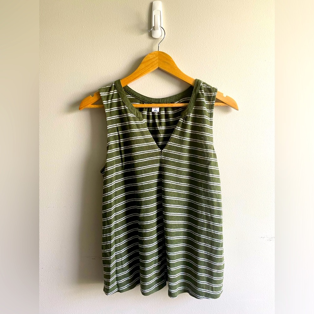 Striped Green Tank Top